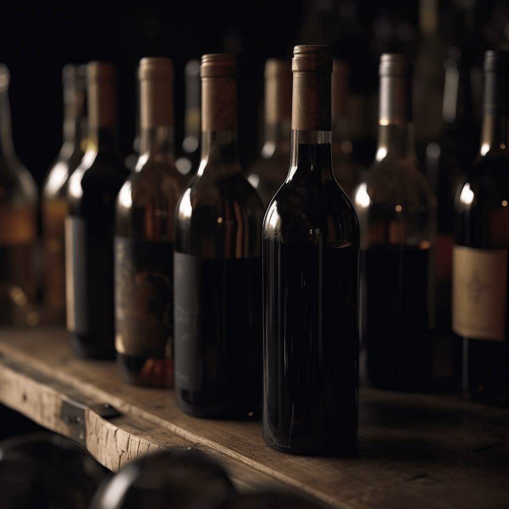 Fotografía de varias botellas de vino.